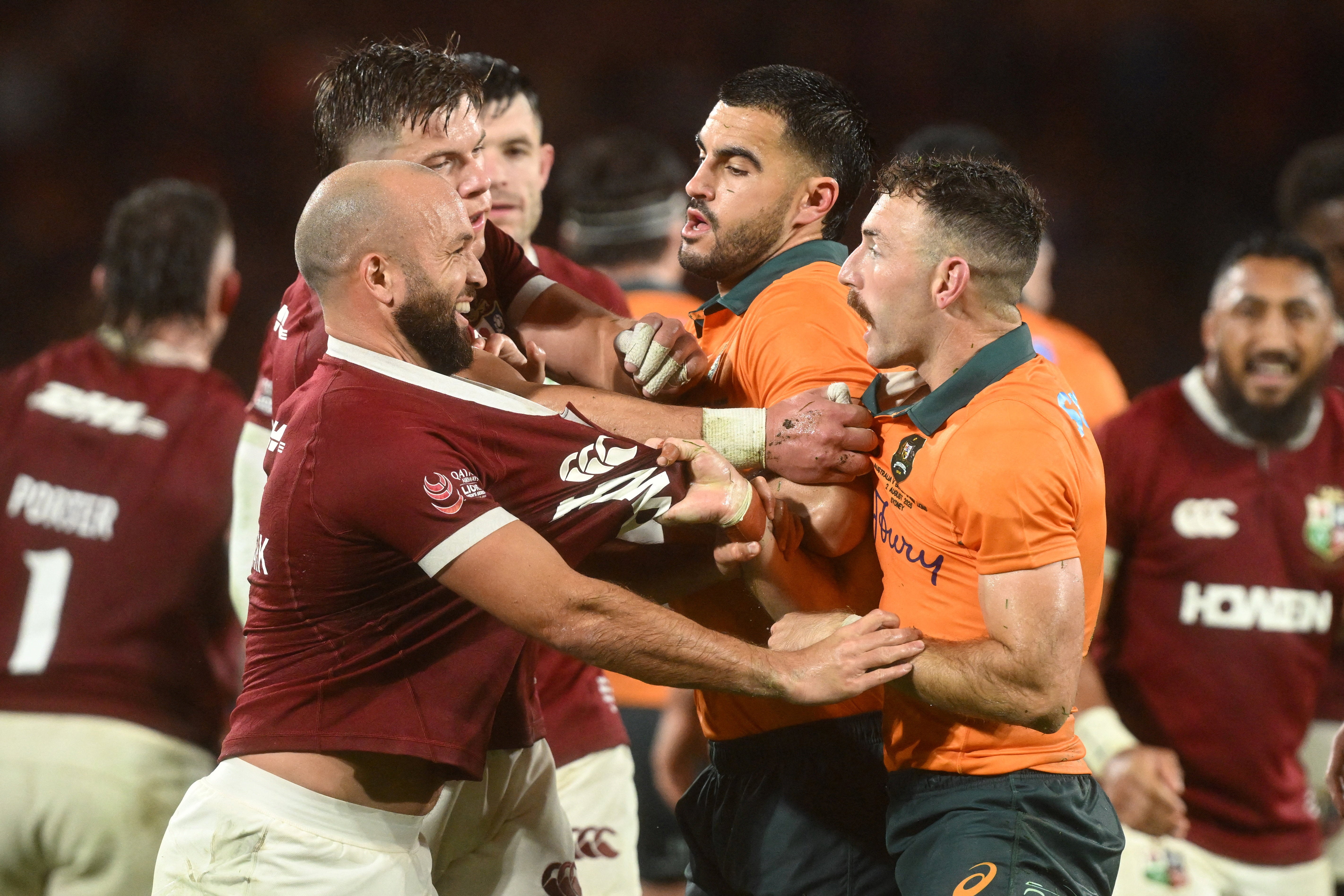 A scrappy contest saw tempers flare regularly