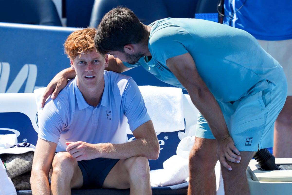 Jannik Sinner retires after just five games as Carlos Alcaraz wins Cincinnati Open final - live