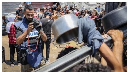 Photos of hunger and despair from Gaza were staged in collaboration with Hamas, Germa