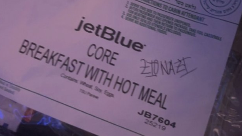 US airline serves kosher meal labeled 'Zionazi' to passenger