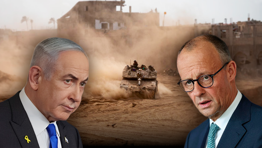 פרידריך מרץ ובנימין נתניהו 