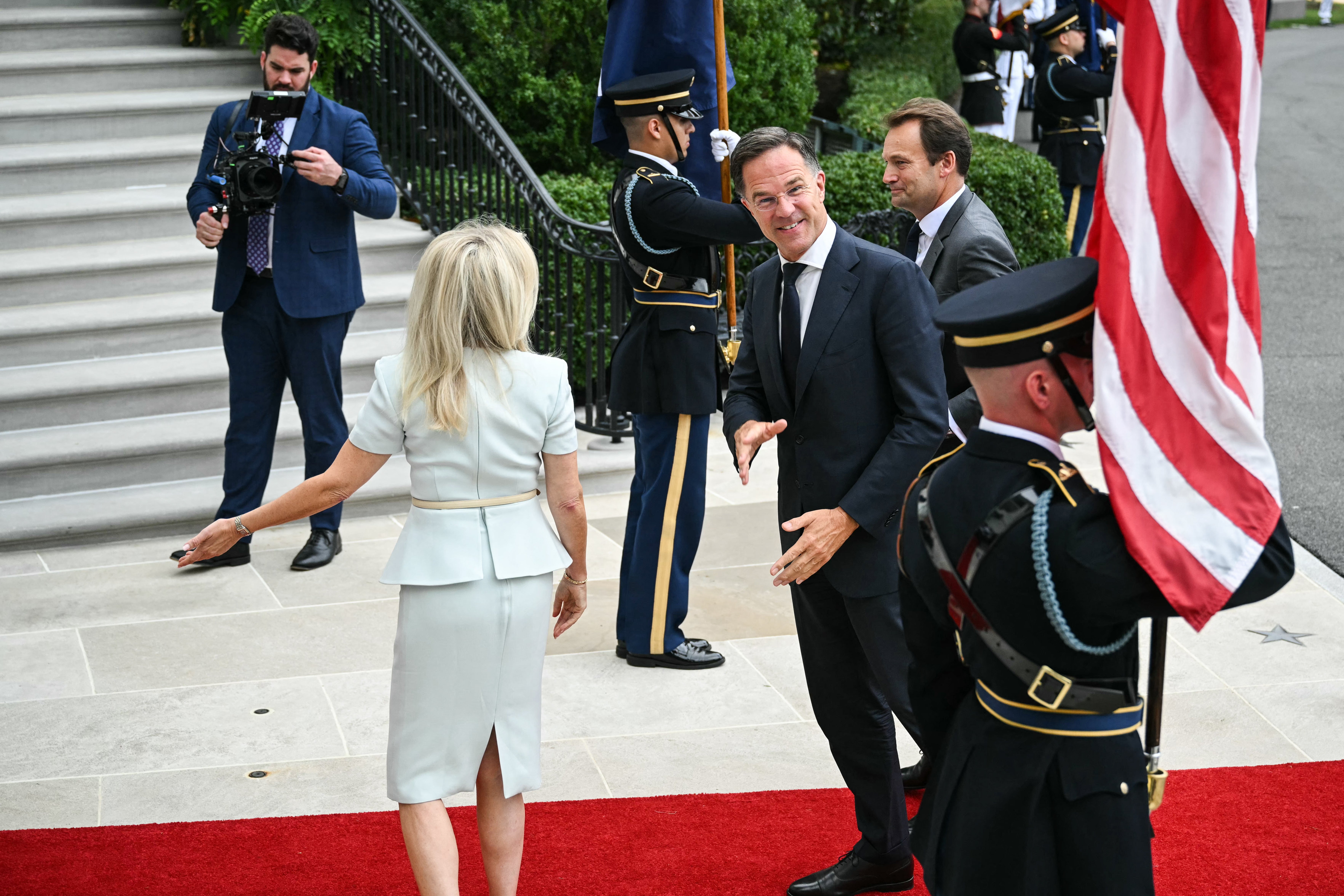 NATO Secretary General Mark Rutte arrives at the White House