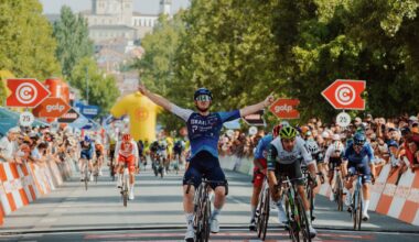 Brady Gilmore finishes off impeccable teamwork to win stage 5 of the Volta a Portugal