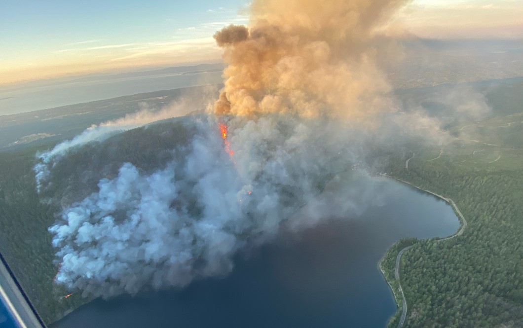 Evacuation order issued for residents close to wildfire on Vancouver Island