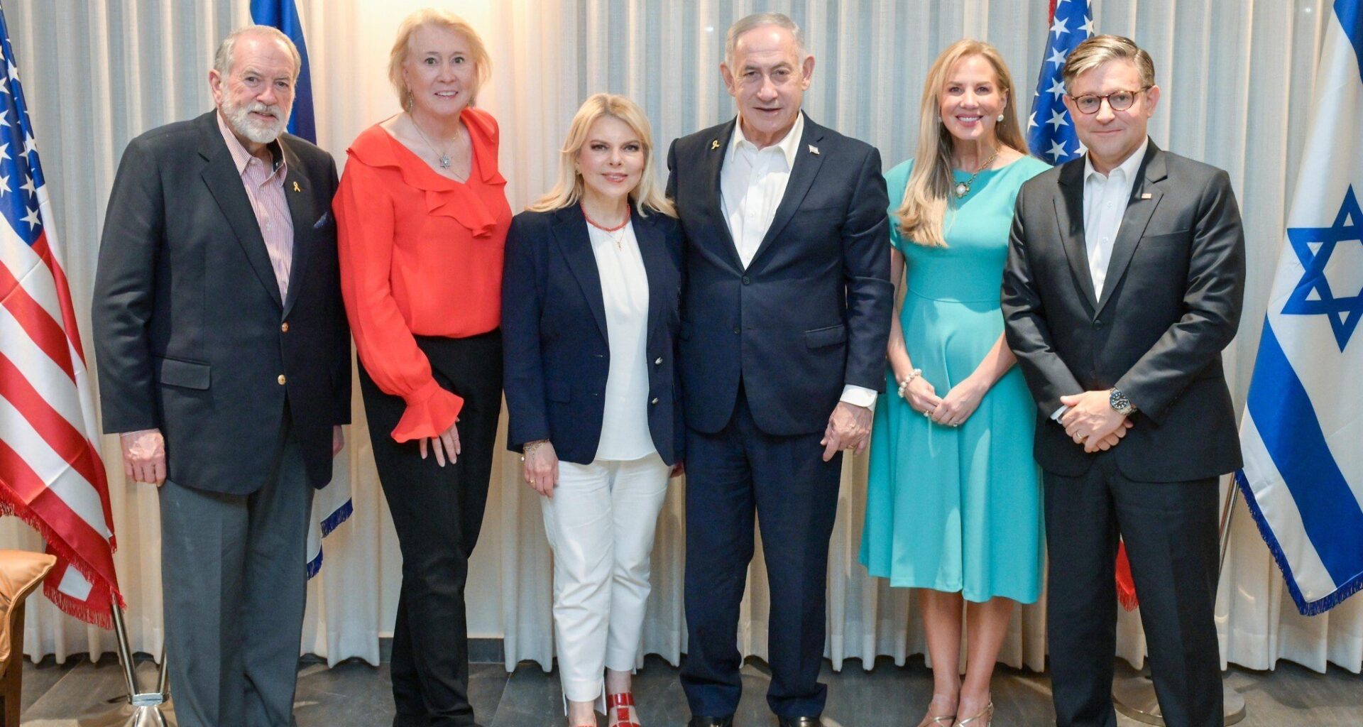 US Speaker Mike Johnson dines with Netanyahu in West Bank settlement of Shiloh