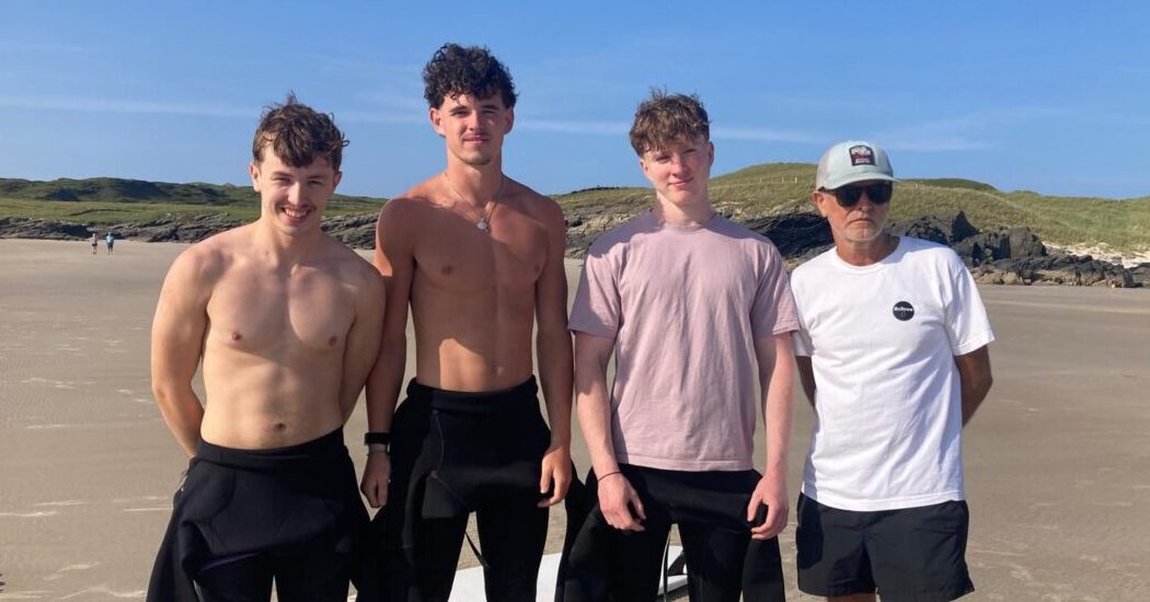 Incredible Ardara lads praised for rescuing three people at Tramore beach