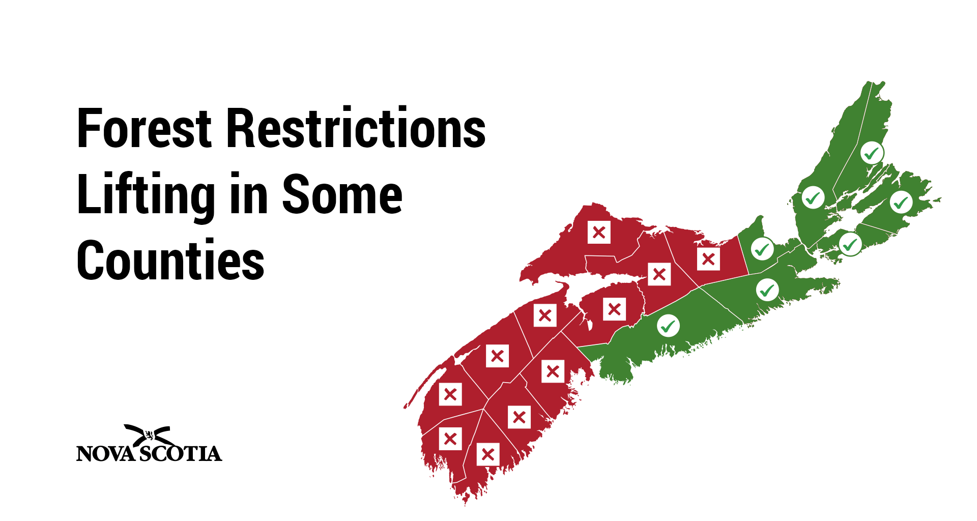 Woods Restrictions Lifted in Some Counties, Remain in Others