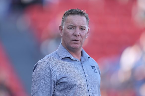 The pressure is on Knights coach Adam O’Brien.