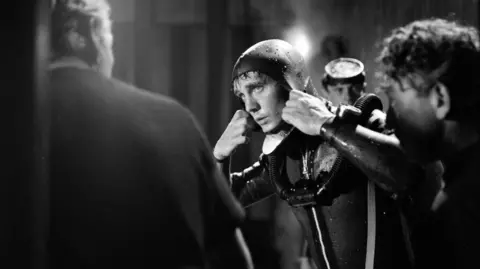 Getty Images Terence Stamp on set while filming Modesty Blaise in 1965