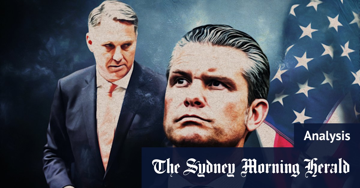 Defence Minister's meeting with Pete Hegseth turns into public relations snafu