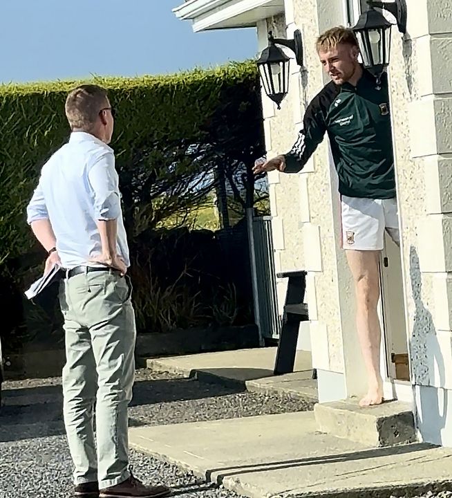 SILENCE: Maheady had nothing to say for himself when the Sunday World called