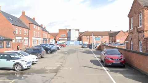 Google Cars in a car park
