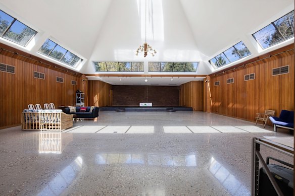 The pyramidal central hall at 441 Back Porepunkah Road, once known as Christ’s Place of Restoration.