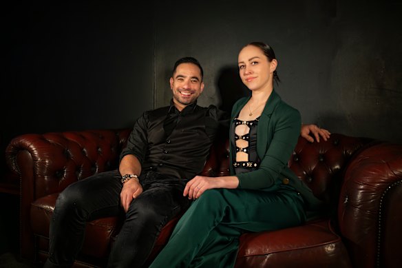 Jess Cattelly and Lawrence Bien, her ex and business partner.