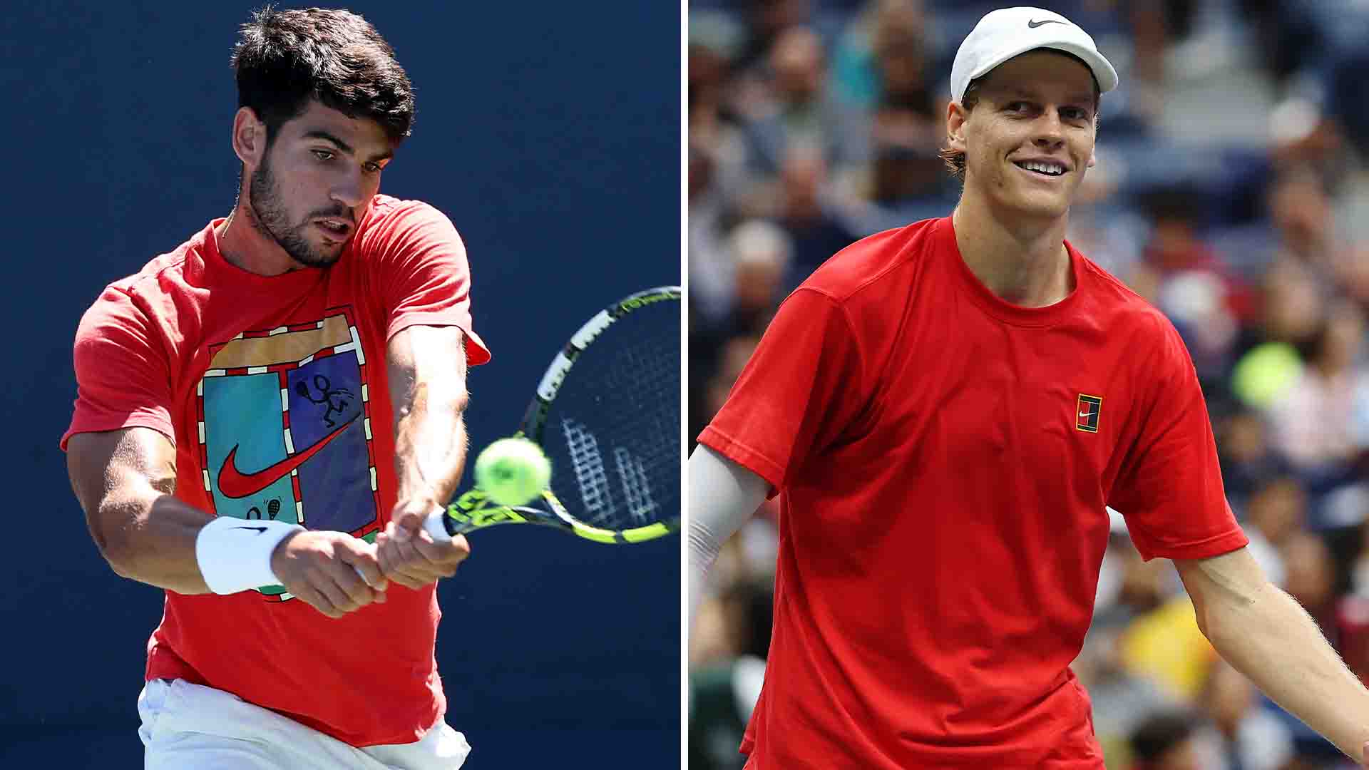 Carlos Alcaraz leads Jannik Sinner 9-5 in their Lexus ATP Head2Head series. 