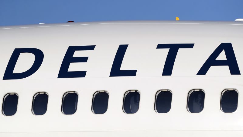 Delta plane clips empty jet during pushback from gate at Atlanta airport