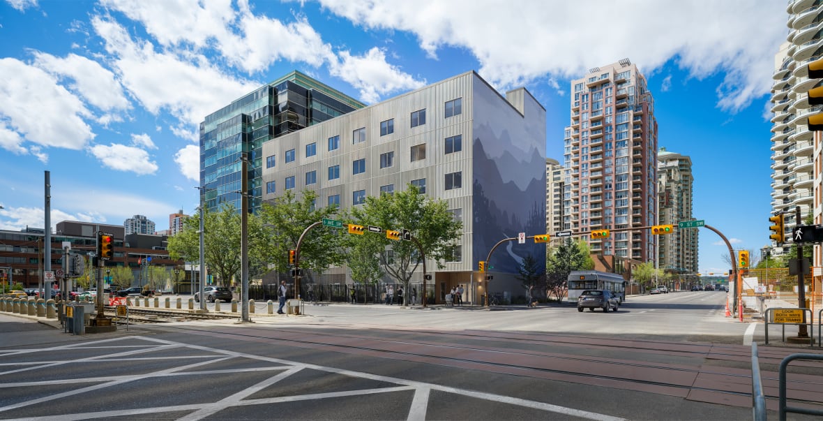 An artist rendering of the building.