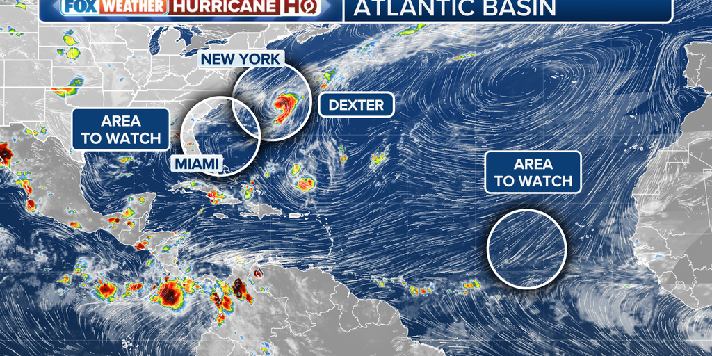 2 other areas to watch in Atlantic for tropical development join Dexter