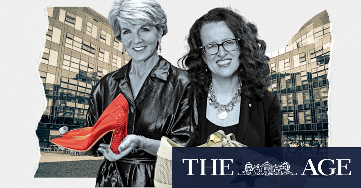 ANU Chancellor Julie Bishop, Vice Chancellor Genevieve Bell and a university in financial crisis