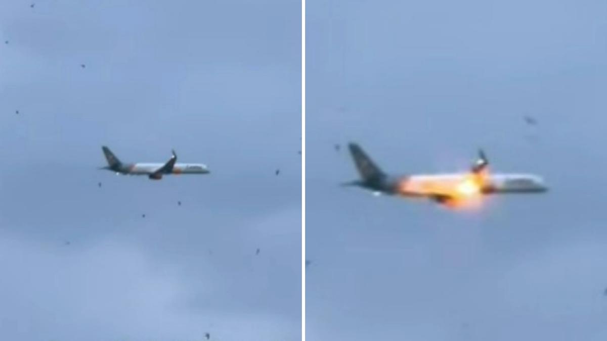 Condor Airlines flight spirals into panic as engine erupts in flames, passengers send farewell messages