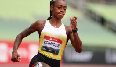 Sprint star Sha'Carri Richardson addresses domestic violence arrest and apologises to boyfriend Christian Coleman