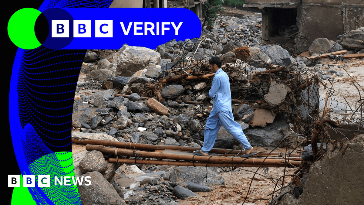 BBC Verify Live: Assessing new footage from Pakistan after devastating monsoon floods