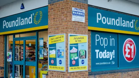 Getty Images A Poundland shop. 