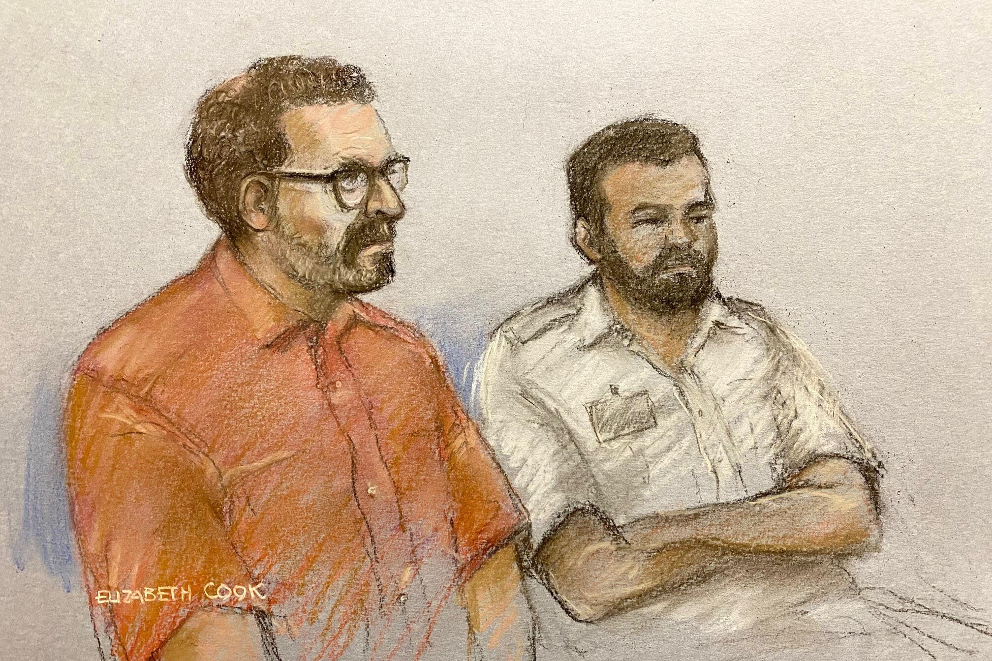 Brain (left) appearing at Inner London Crown Court, south east London (Elizabeth Cook/PA)