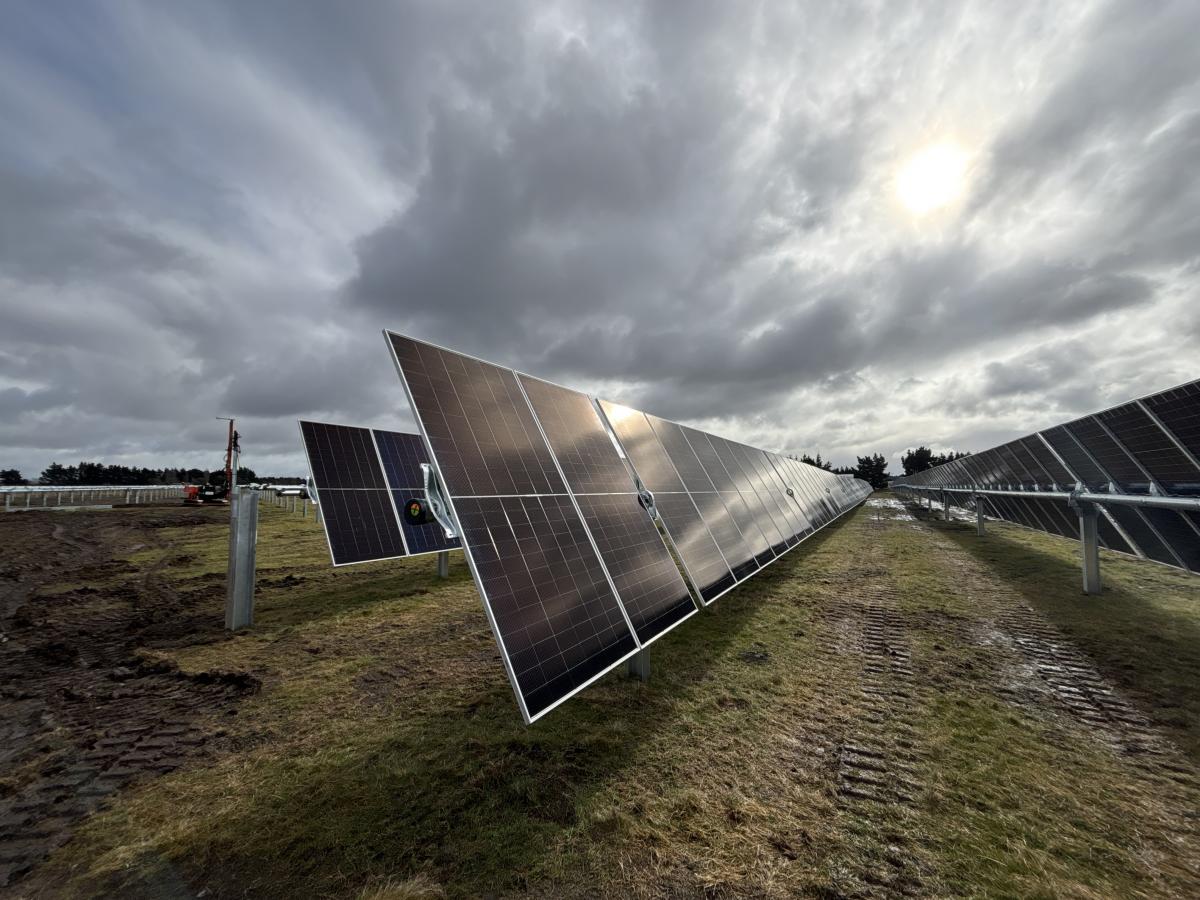 Chch solar farm’s first panels installed