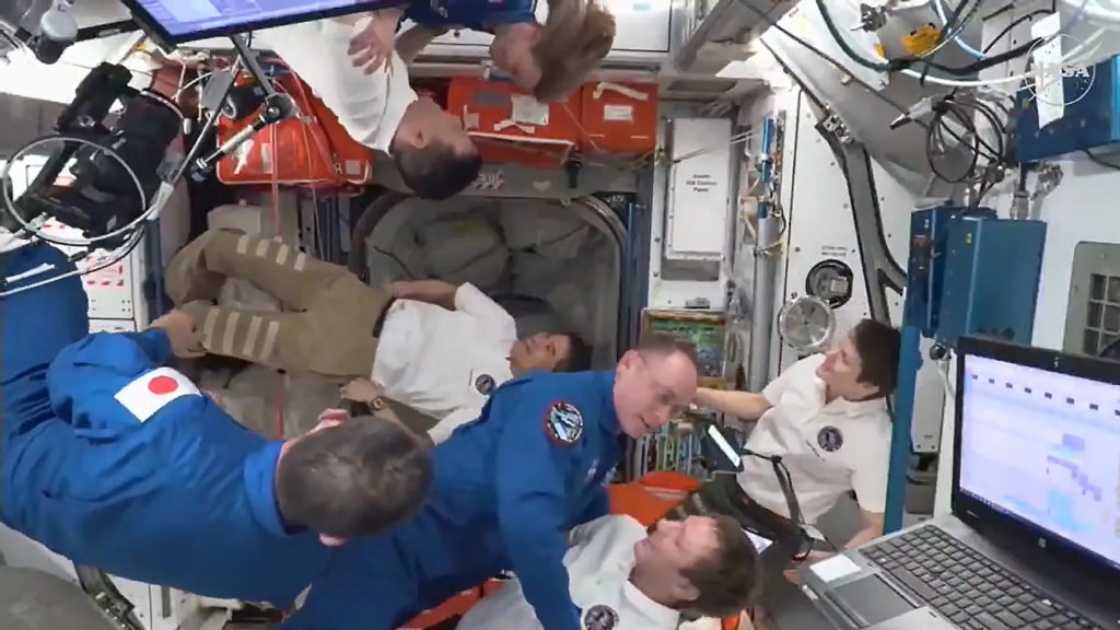 SpaceX delivers four astronauts to the International Space Station