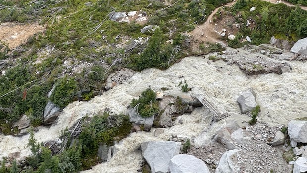 More than 60 people rescued via helicopter after flooding in B.C. provincial park