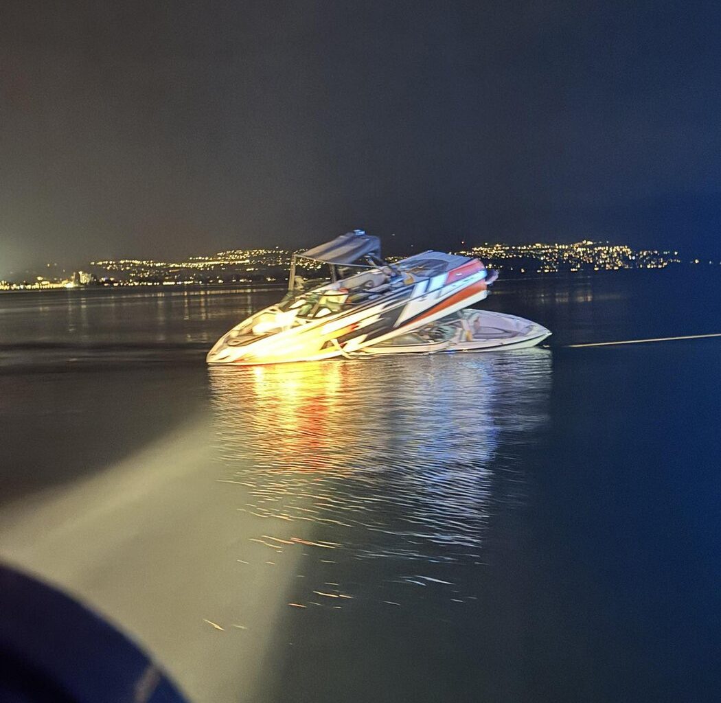 Several people injured when boat lands on another on Okanagan Lake: police