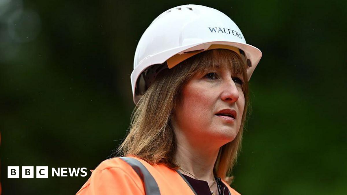 A head and shoulders picture of Rachel Reeves in a white hard hat with the word Walters written in capital letters at the front. Reeves is wearing an orange high visibility jacket.