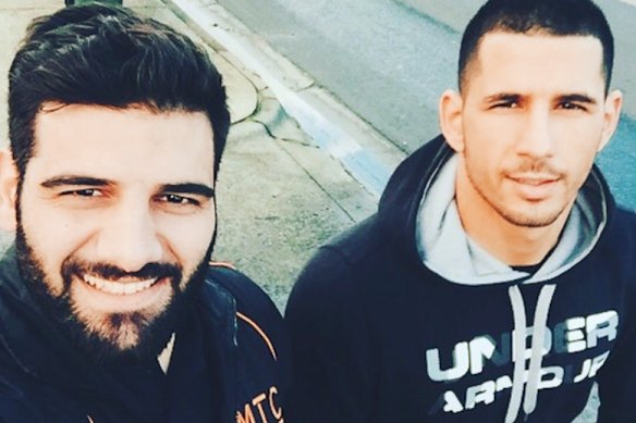 Bright-eyed gym owners Rashid Alshakshir and Hasan Topal.  