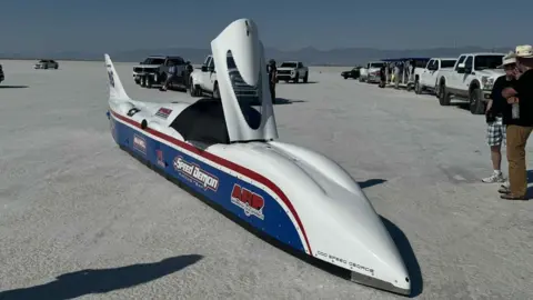 Speed Demon 715 The rocket-shaped vehicle
