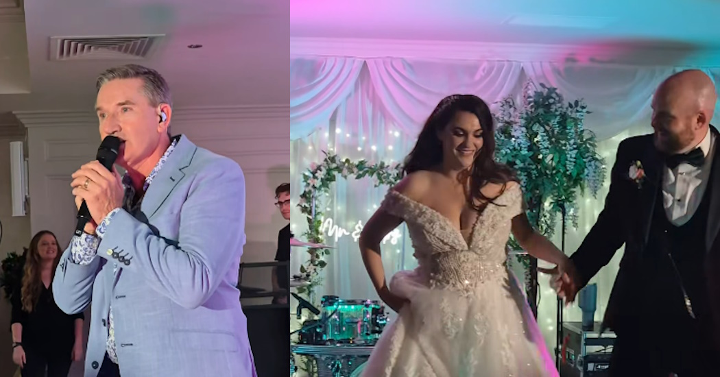 Donegal couple get surprise wedding performance from Daniel O'Donnell!