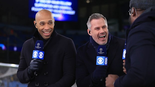 CBS Sports Pundits Thierry Henry and Jamie Carragher.