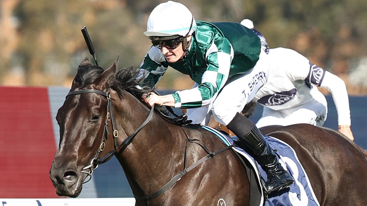 Grand Prairie won an Up And Coming Stakes that was marred by a race fall at Rosehill. Picture: Getty Images