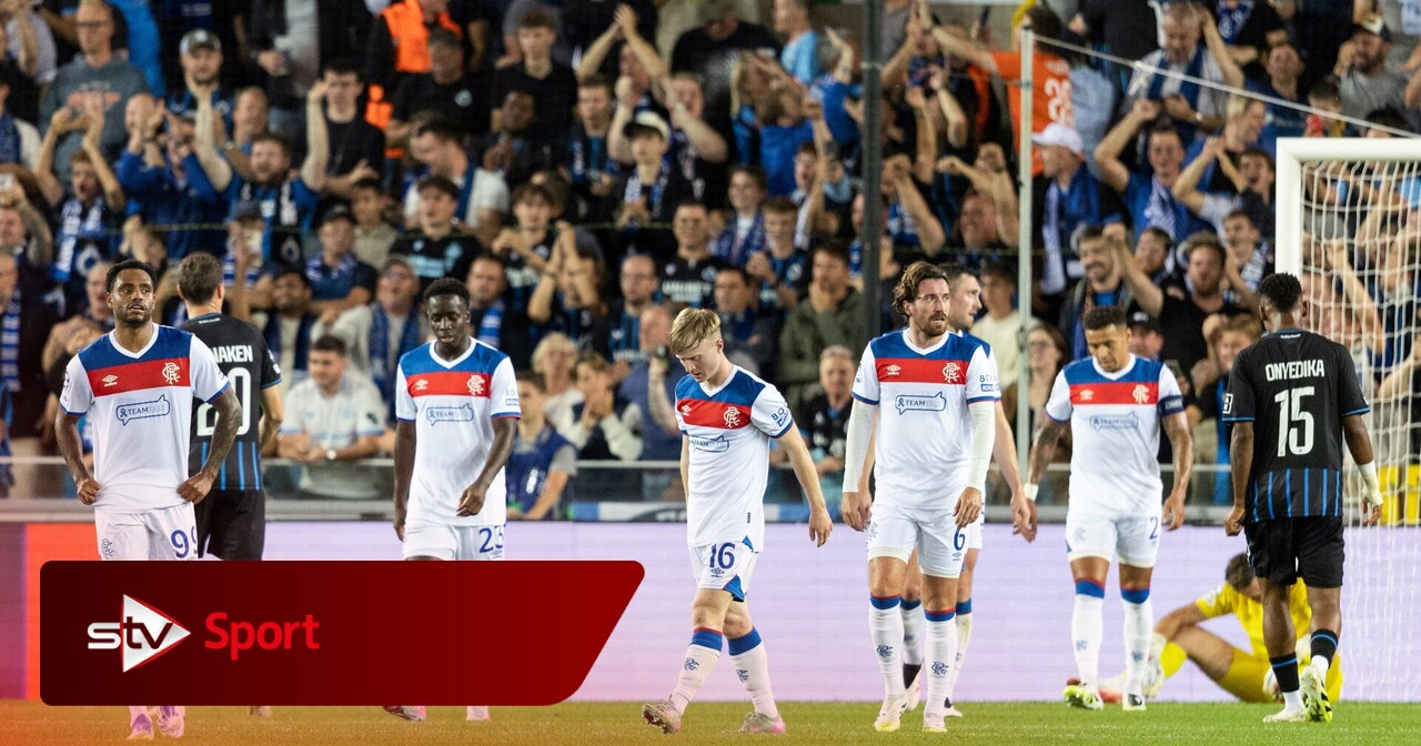 Rangers crash out of Champions League after Club Brugge hammering