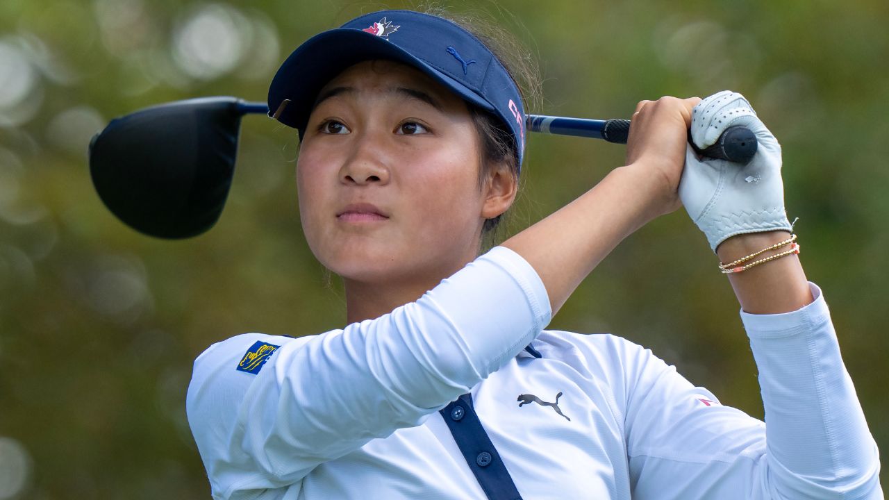 Canada's Aphrodite Deng, 15, tied for clubhouse lead at CPKC Women's Open