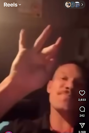 Brent Naden gives another ‘khawd’ after the game.