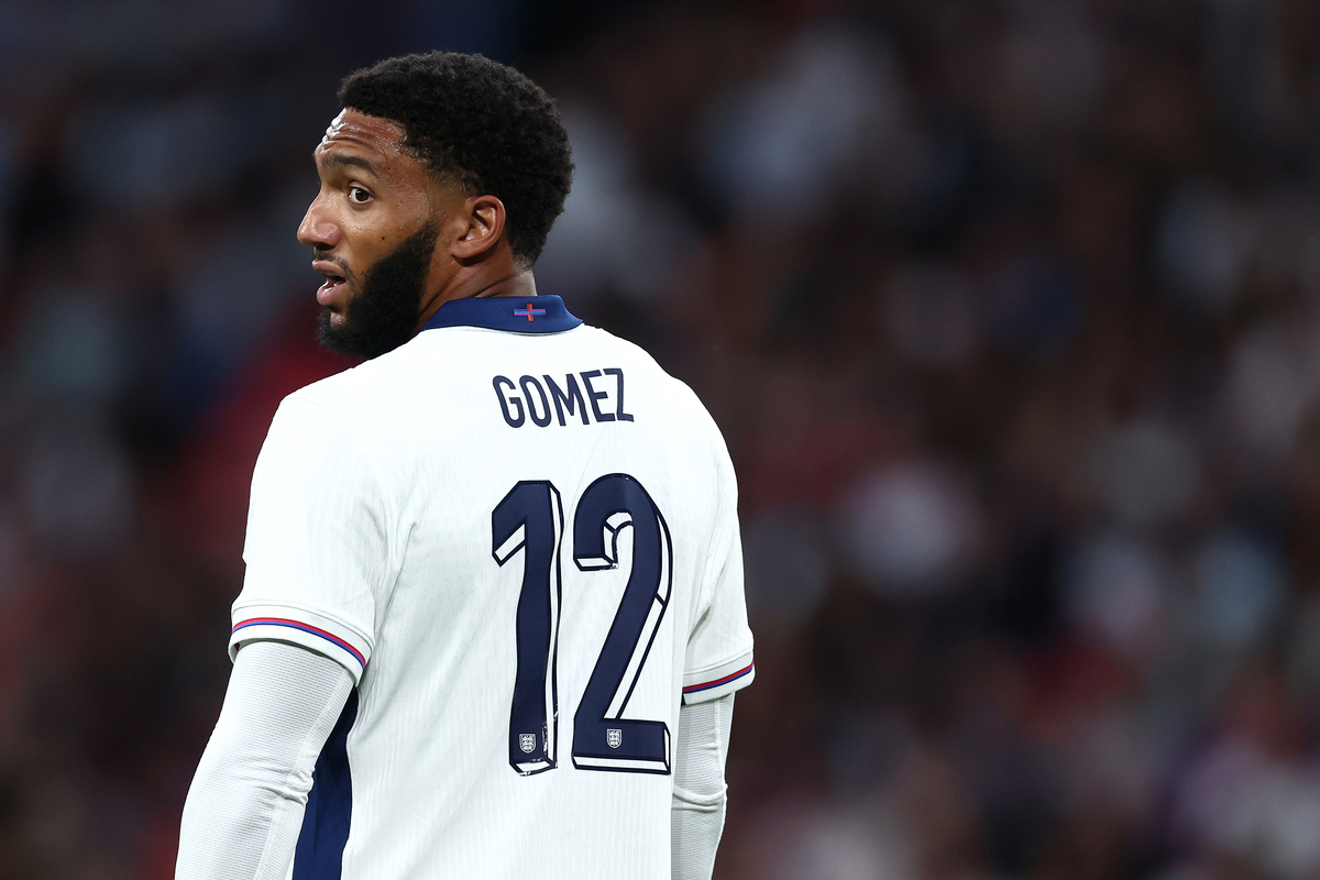 LONDON, ENGLAND - JUNE 07: Joe Gomez of England during the international friendly match between England and Iceland at Wembley Stadium on June 07, 2024 in London, England. (Photo by Alex Pantling/Getty Images)