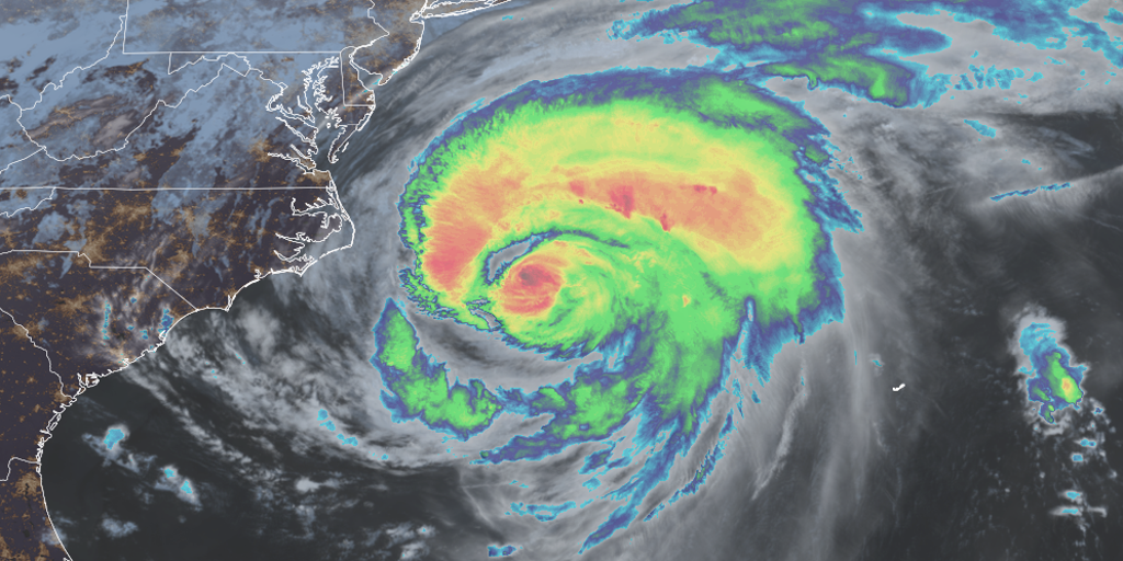 Hurricane Erin slams coastal Carolinas, Virginia with winds, waves, rip currents