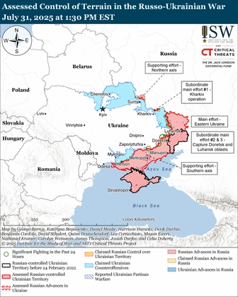 ISW Russian Offensive Campaign Assessment, July 31, 2025