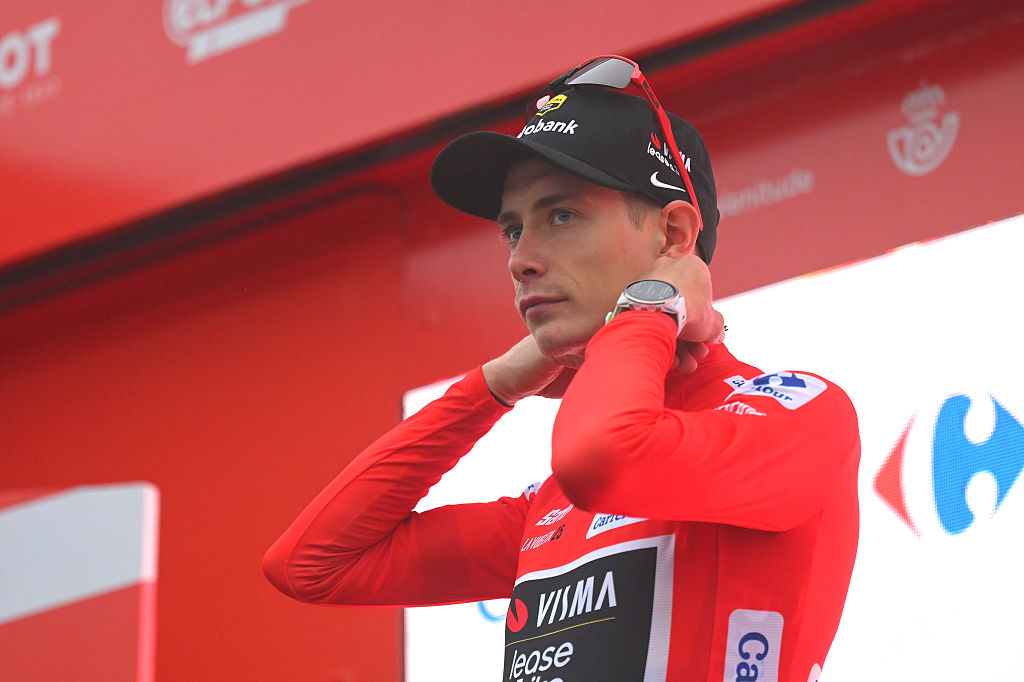 LIMONE PIEMONTE, ITALY - AUGUST 24: Jonas Vingegaard of Denmark and Team Visma