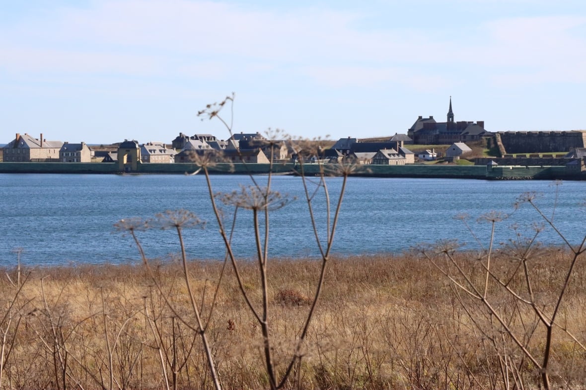 A view of the fortress across the water.