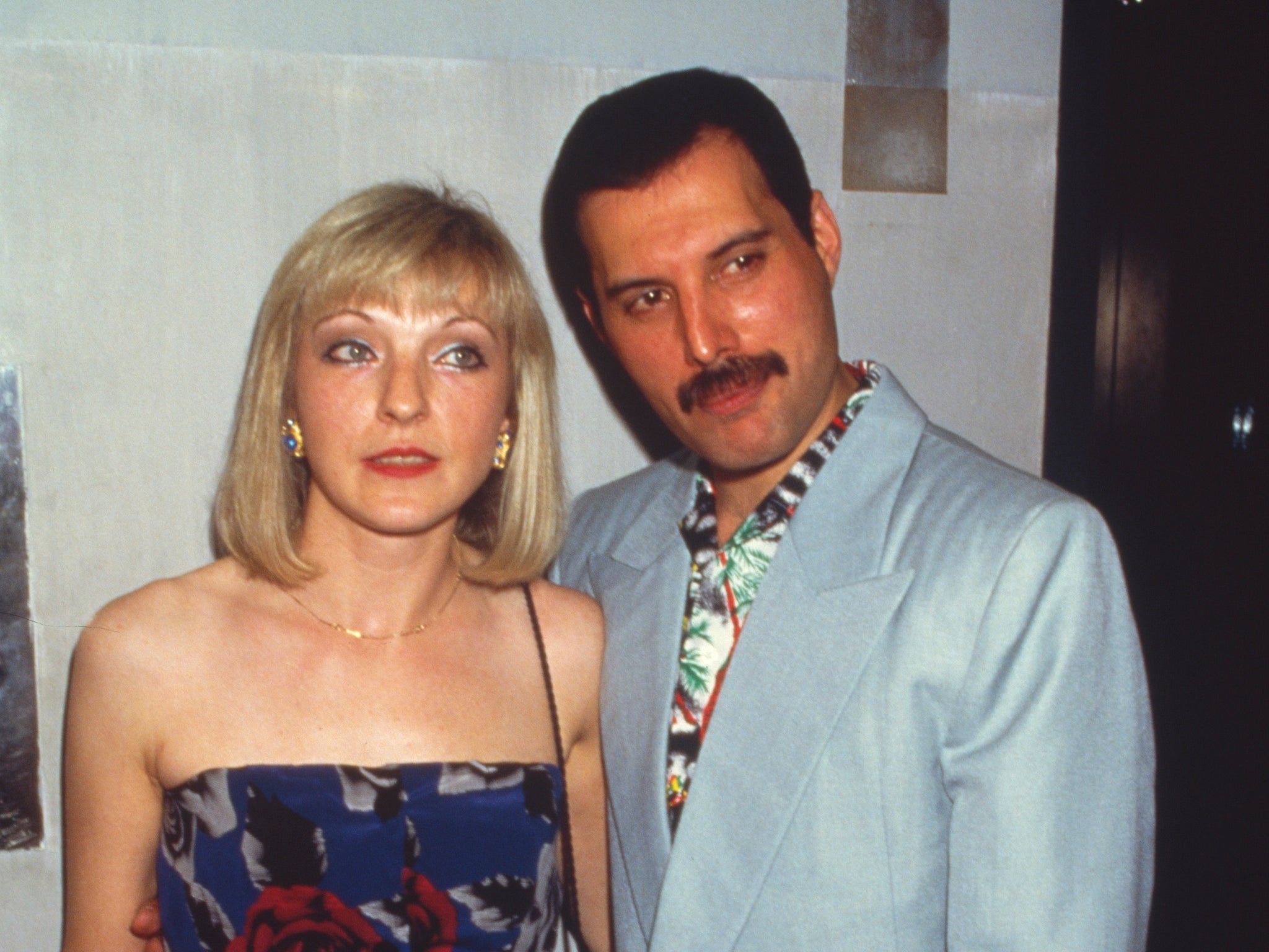 Mercury with Austin at an after-party for Queen's Wembley concerts, 12 July 1986