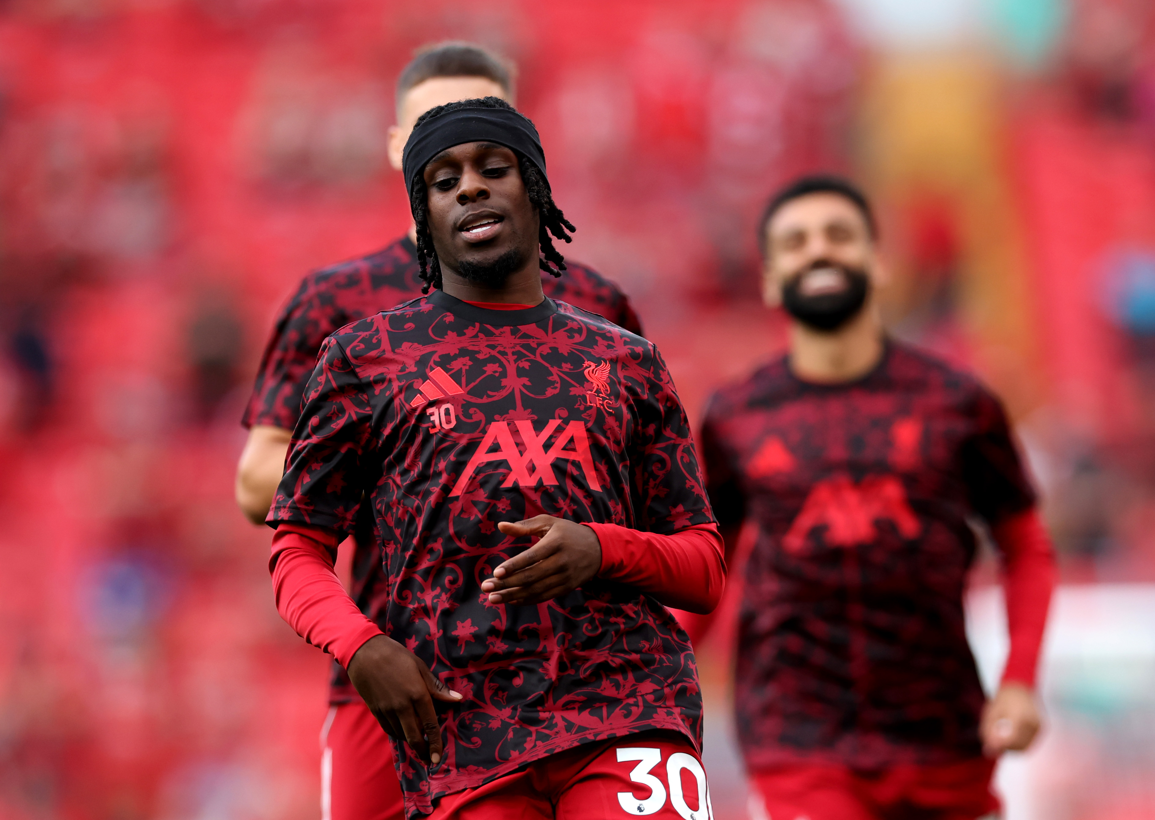 Jeremie Frimpong will miss Liverpool's games against Newcastle and Arsenal through injury