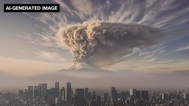 Japan releases AI-generated Mount Fuji eruption video to encourage Tokyo residents to be prepared