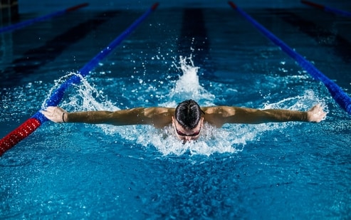 Swimming pools can irritate your eyes: Check out expert tips to stay safe while enjoying water.(Unsplash)